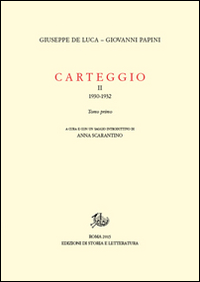 Carteggio (1930-1934). Vol. 2/1