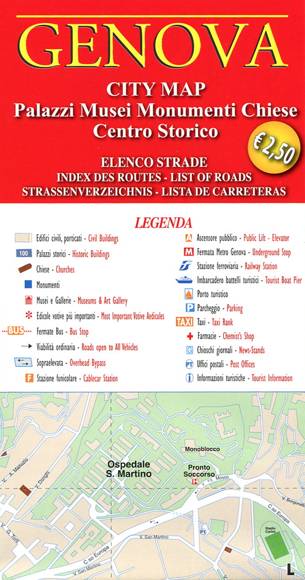 Genova. City map