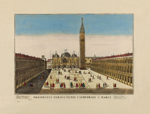 Stampe d'arte «Prospectus Versus Templ Cathedrale S. Marci»