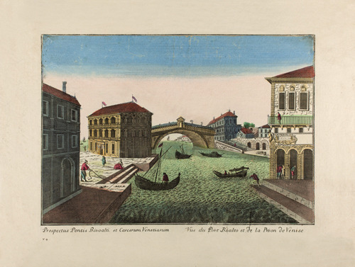 Stampe d'arte «Prospectus Pontis Rivoalti et Carcerum Venetiarum»