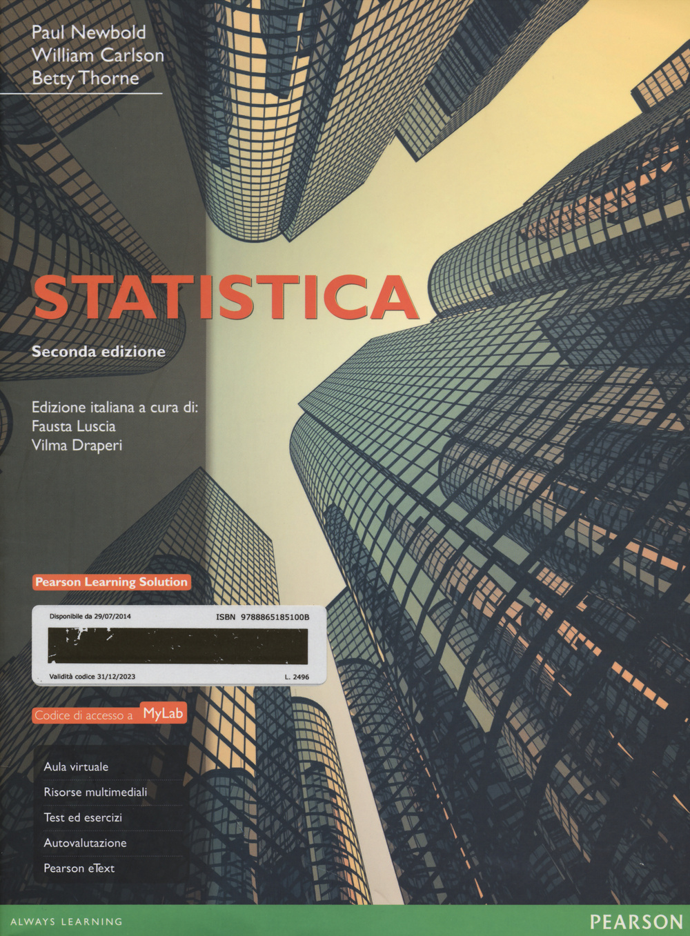 Statistica. Ediz. MyLab. Con aggiornamento online. Con e-book