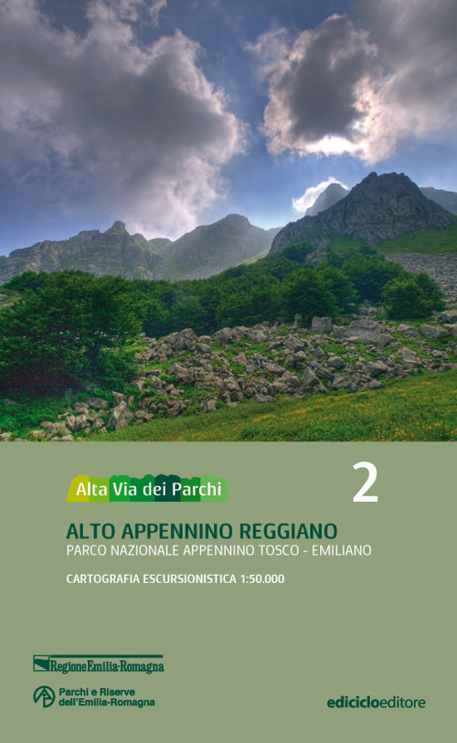 Alta via dei parchi 1:50.000. Nuova ediz.. Vol. 2: Alto Appennino reggiano. Parco nazionale Appennino tosco-emiliano