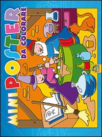 Mini poster da colorare. Blu. Ediz. illustrata
