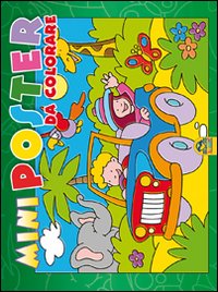 Mini poster da colorare. Verde. Ediz. illustrata