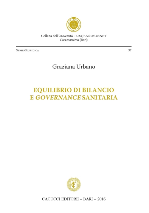 Equilibrio di bilancio e governance sanitaria