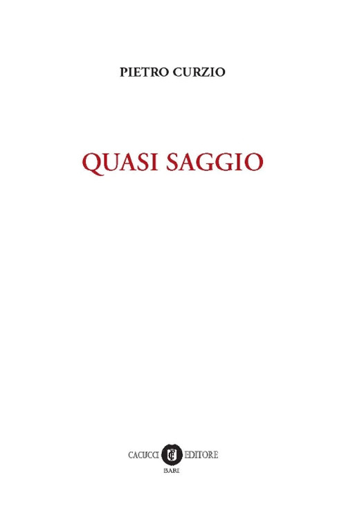 Quasi saggio