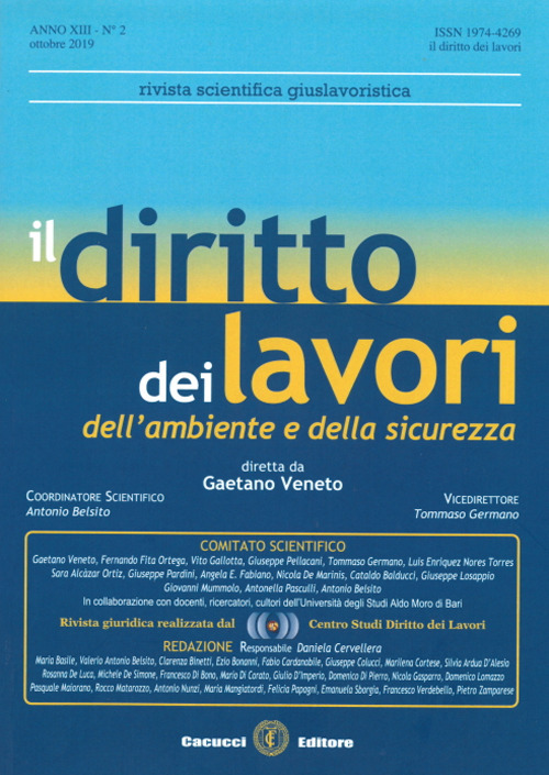 Il diritto dei lavori dell'ambiente e della sicurezza (2019). Vol. 2