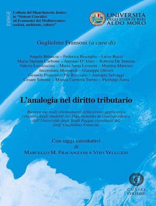 L'analogia nel diritto tributario