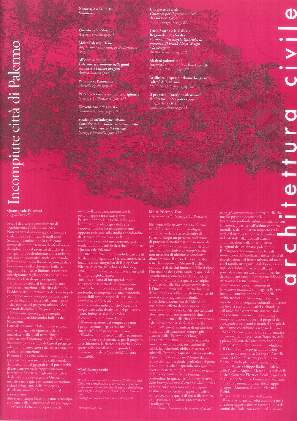 Architettura civile (2019). Vol. 23-24: Incompiute città di Palermo