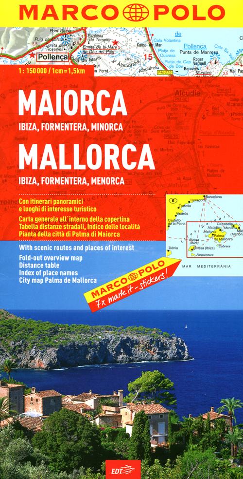Maiorca, Ibiza, Formentera, Minorca 1:150.000