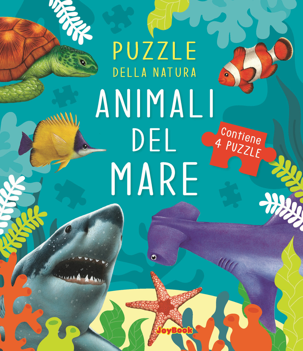 Animali del mare. Puzzle della natura. Libro puzzle. Ediz. a colori