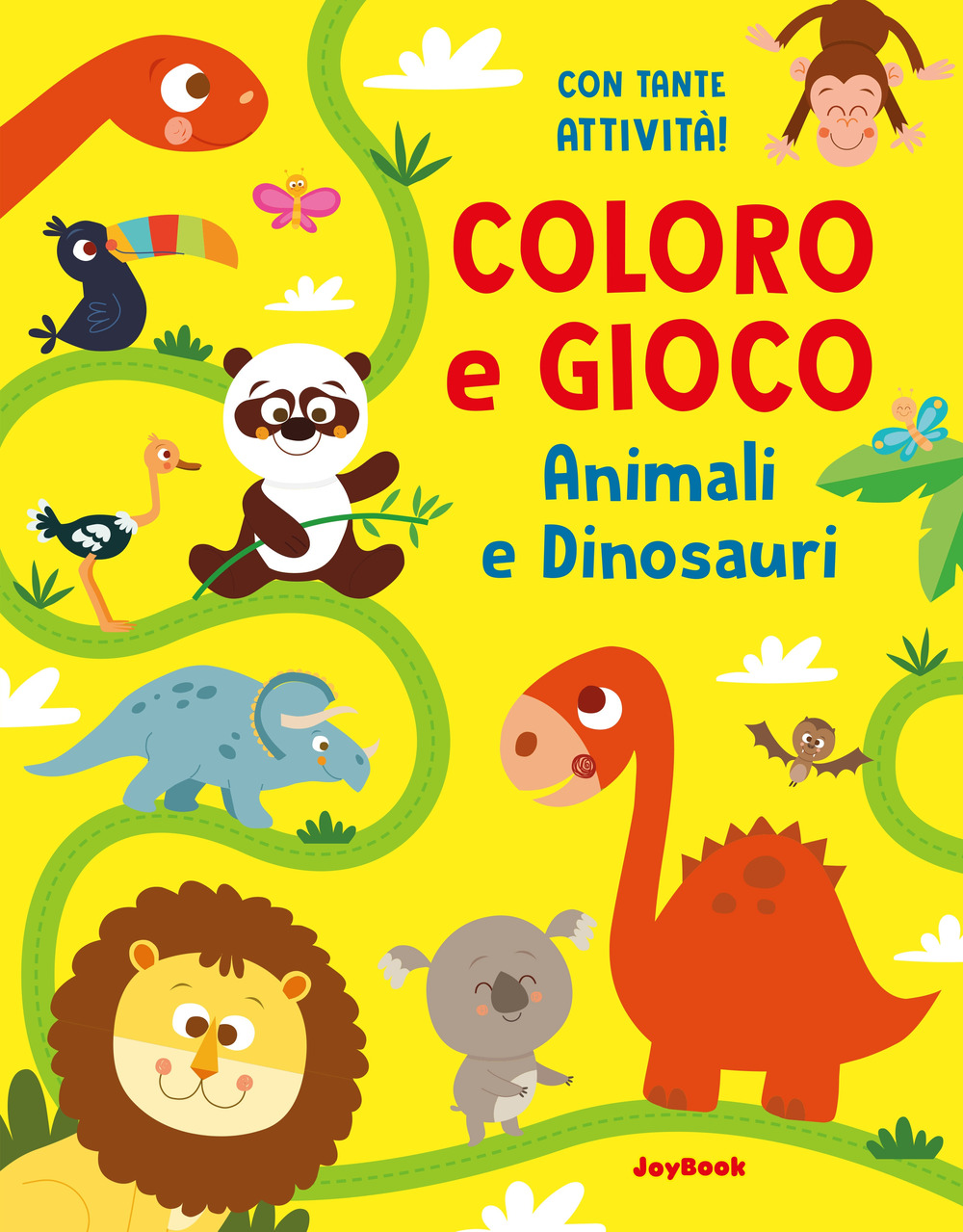 Animali e dinosauri. Coloro e gioco. Ediz. illustrata