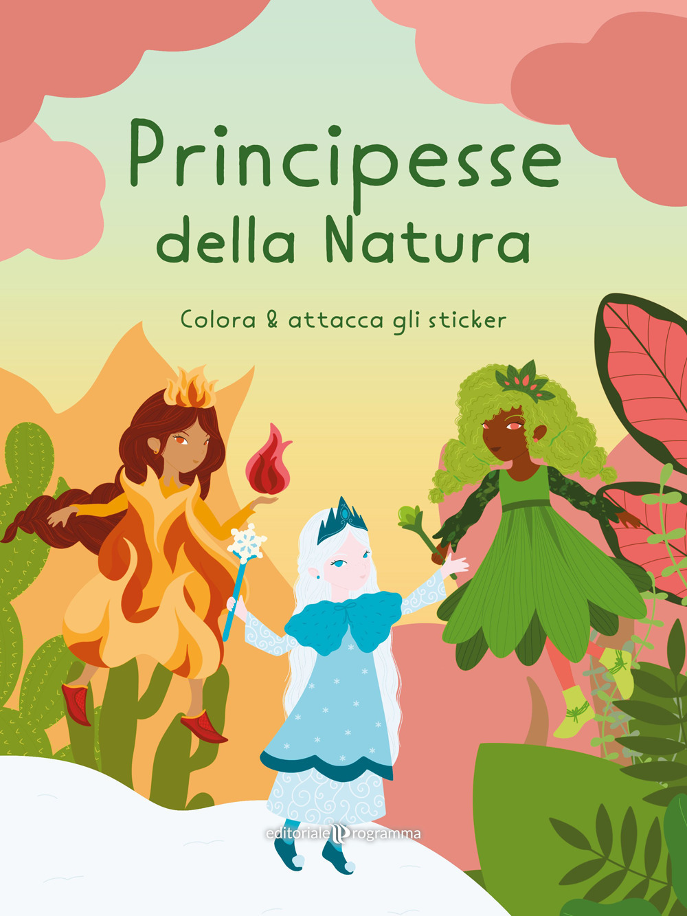 Principesse della natura. Colora & attacca gli sticker. Ediz. illustrata