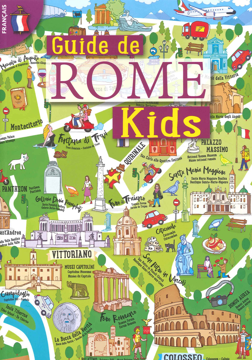 Guida Roma kids. Ediz. francese