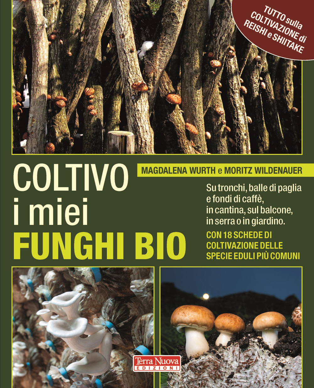 Coltivo i miei funghi bio. Sui tronchi, balle di paglia e fondi di caffè, in cantina, sul balcone, in serra o in giardino