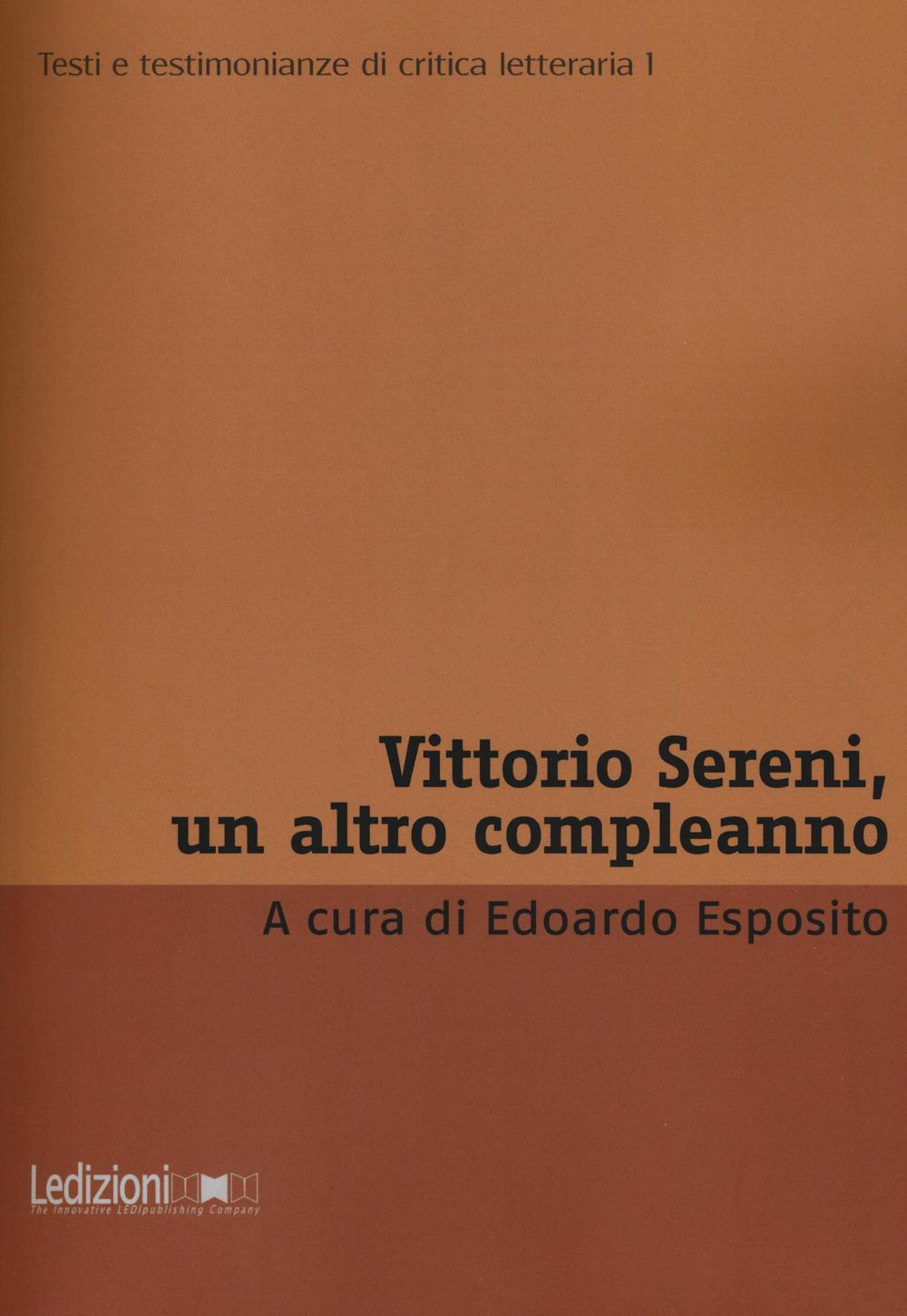 Vittorio Sereni, un altro compleanno