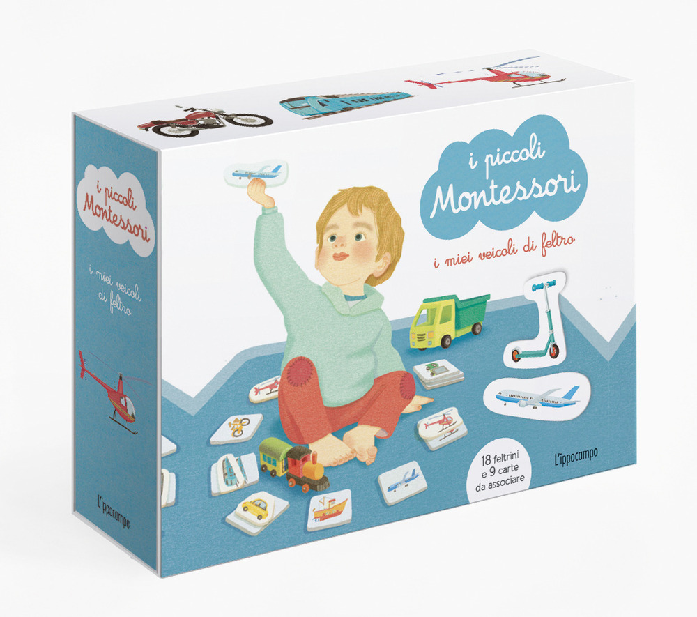 I miei veicoli in feltro. I piccoli Montessori. Ediz. a colori. Con Prodotti vari