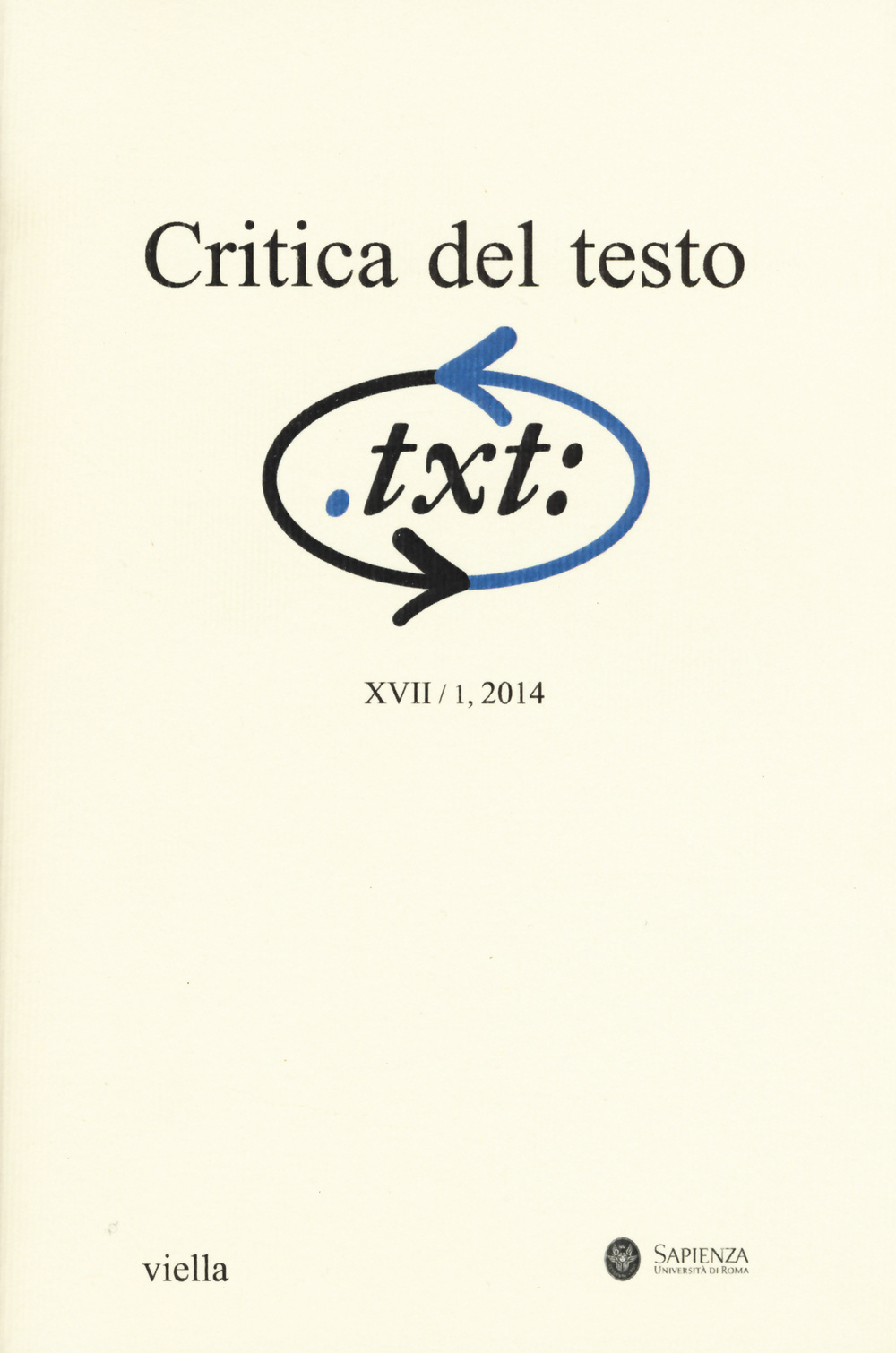 Critica del testo. Vol. 17/1