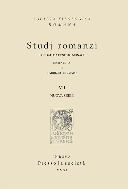 Studj romanzi. Nuova serie. Vol. 7