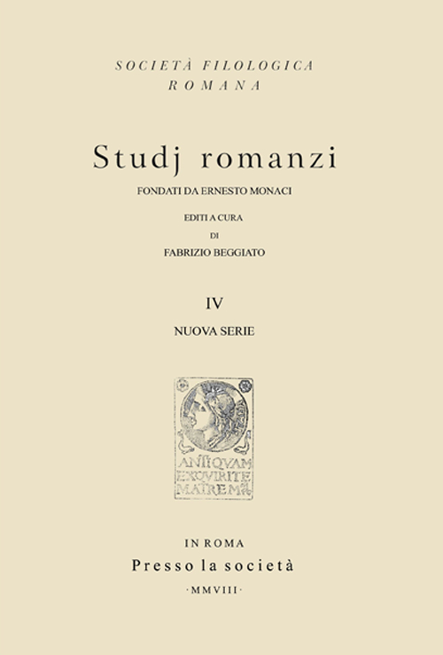 Studj romanzi. Nuova serie. Vol. 4