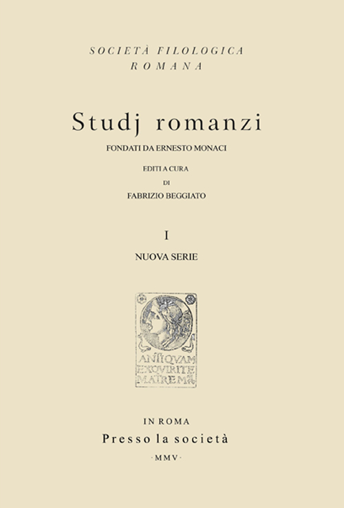 Studj romanzi. Nuova serie. Vol. 1