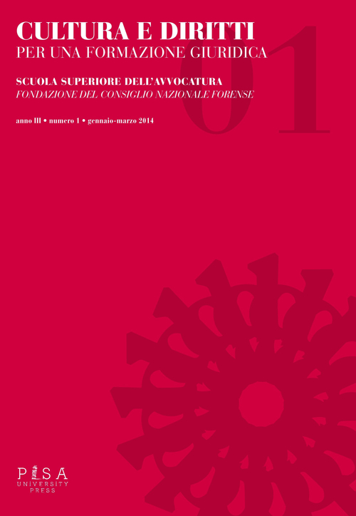 Cultura e diritti. Per una formazione giuridica (2014). Vol. 1