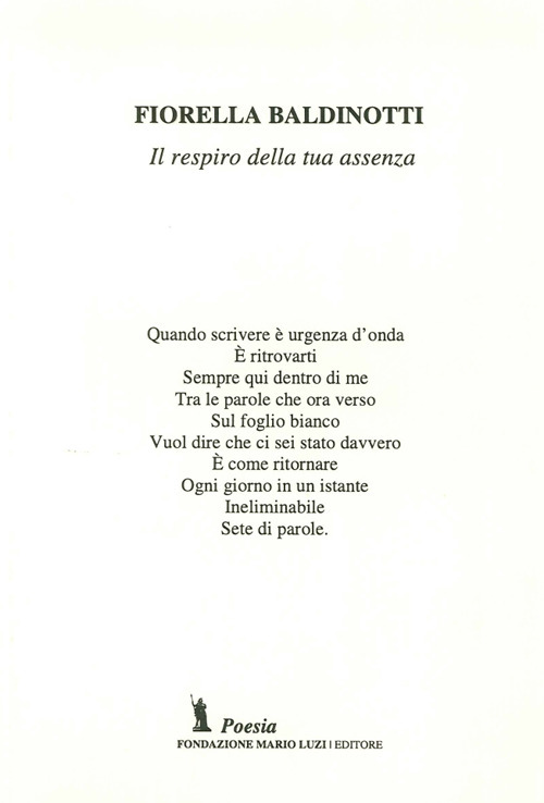 Il respiro della tua assenza