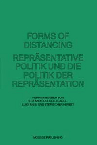 Forms of distancing. Repräsentative politik und die politik der repräsentatione. Ediz. illustrata