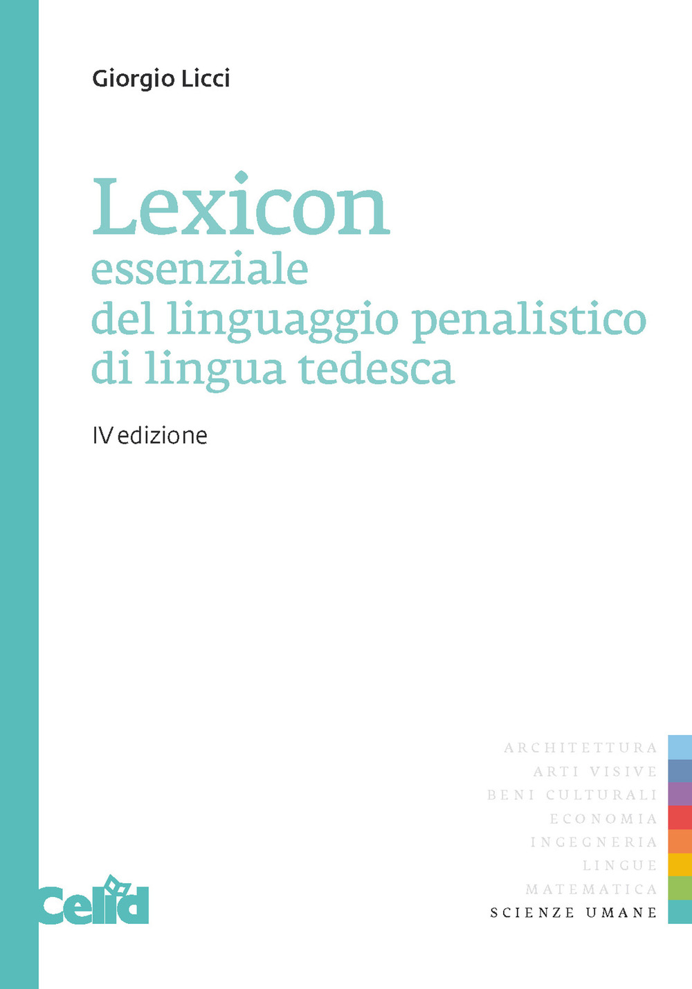 Lexicon essenziale del linguaggio penalistico di lingua tedesca