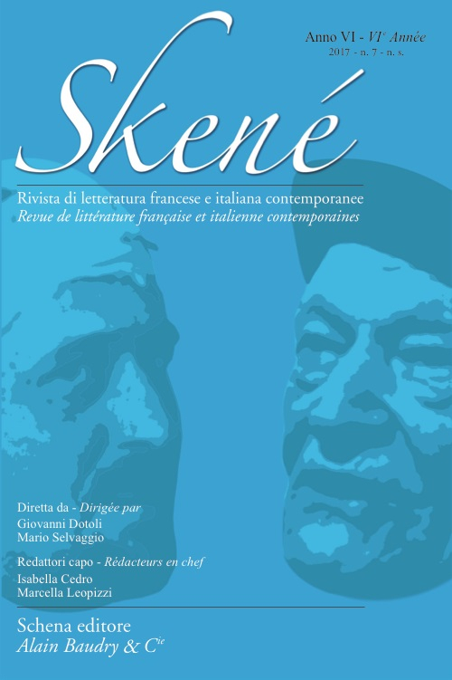 Skené. Rivista di letteratura francese e italiana contemporanee (2017). Vol. 7