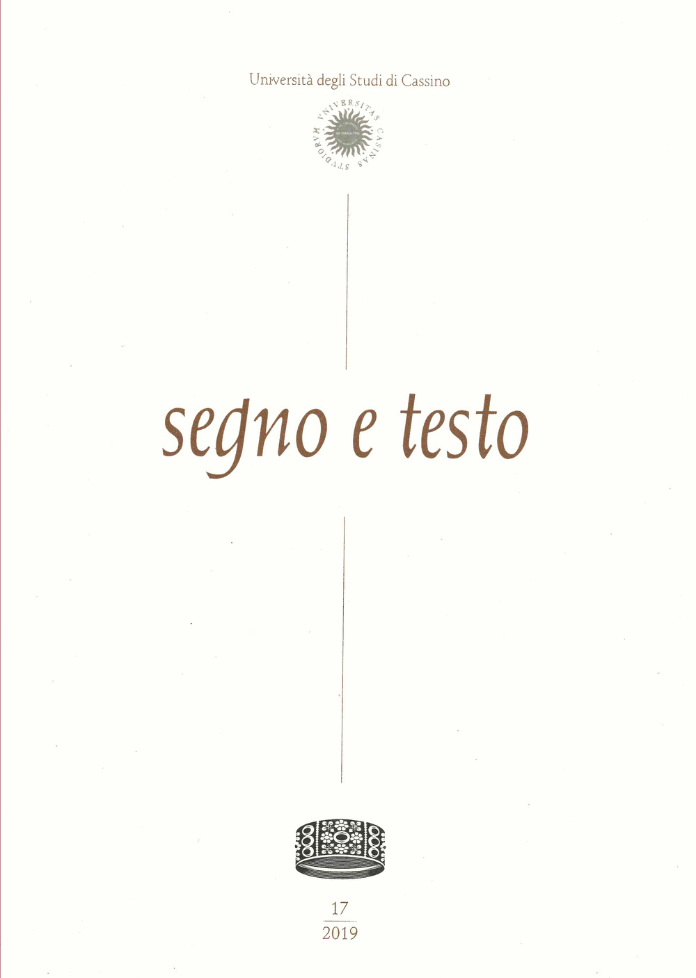 Segno e testo (2019). Vol. 17