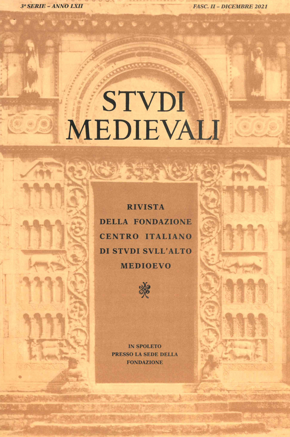 Studi medievali (2021). Vol. 1
