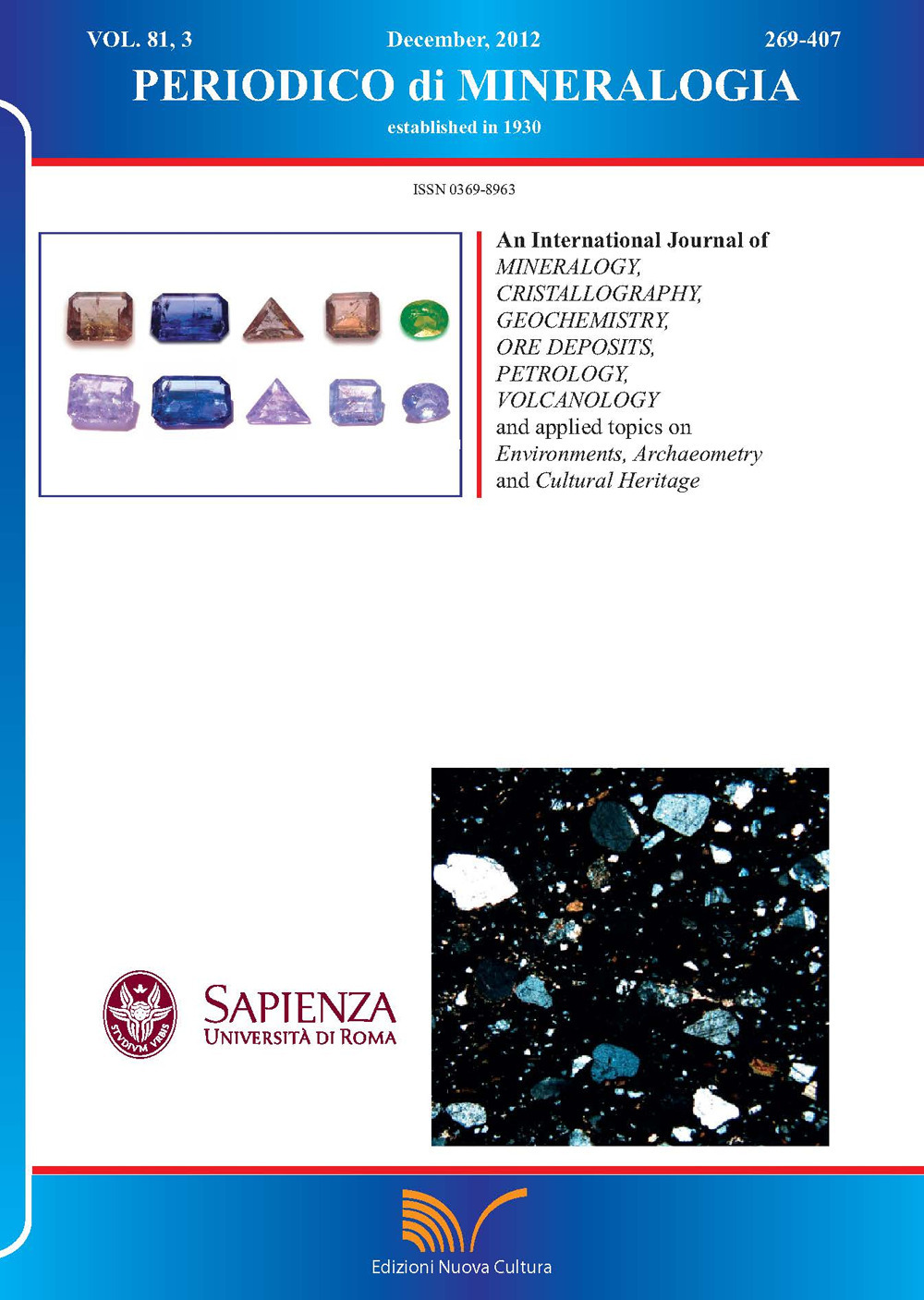 Periodico di mineralogia. Ediz. inglese (2012). Vol. 81