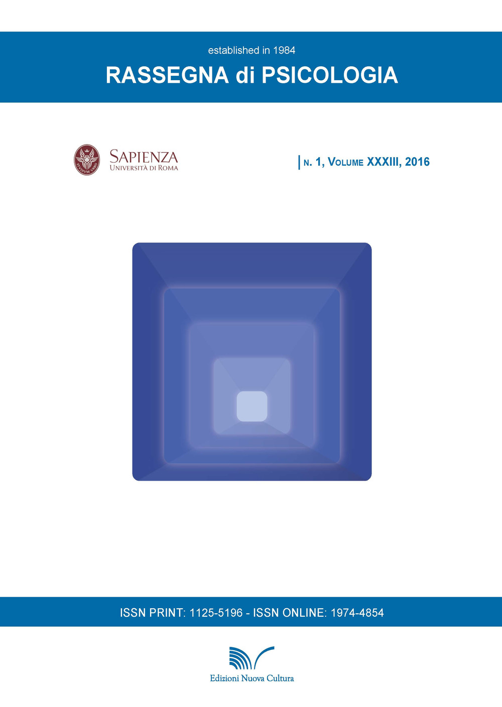 Rassegna di Psicologia (2016). Vol. 1
