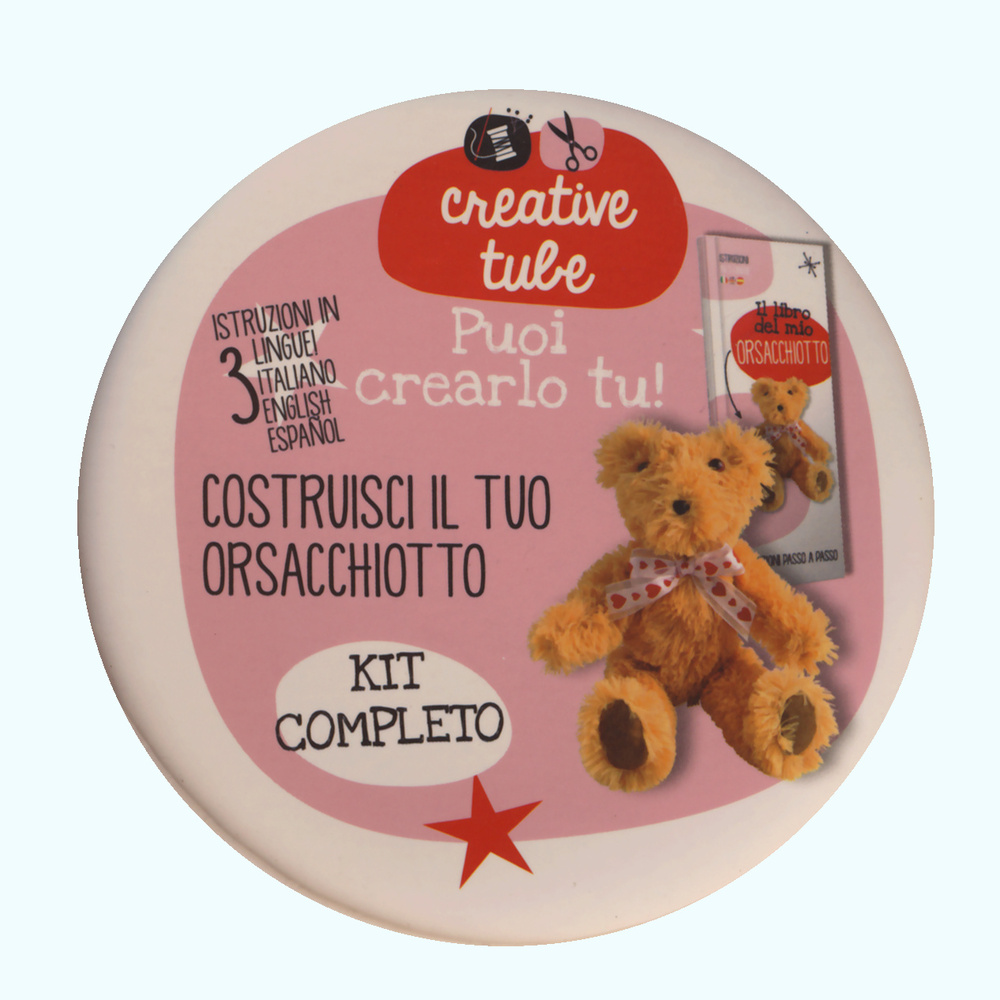 Costruisci il tuo orsacchiotto. Creative tube. Ediz. italiana, inglese e spagnola