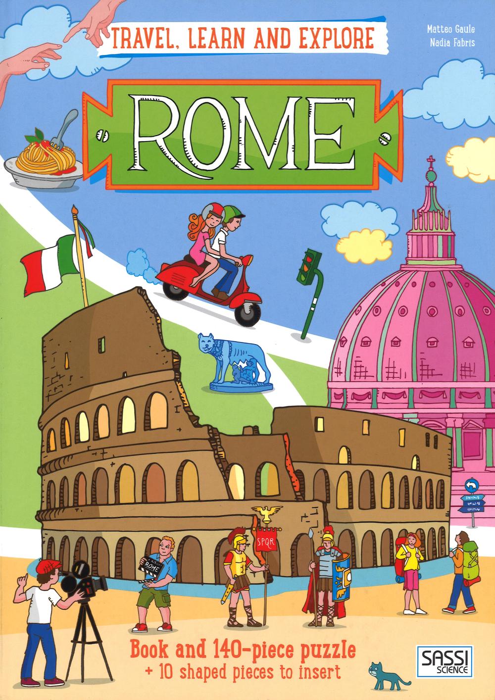 Rome. Travel, learn and explore. Libro puzzle. Ediz. illustrata