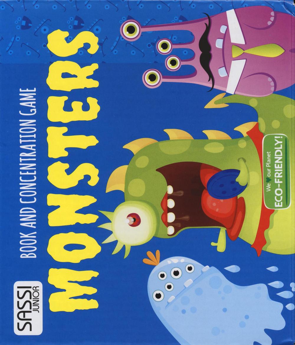 Monsters. Book and concentration game. Ediz. a colori. Con Carte