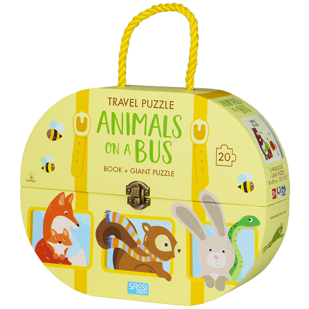 Animals on a bus. Travel puzzle. Ediz. a colori. Con puzzle