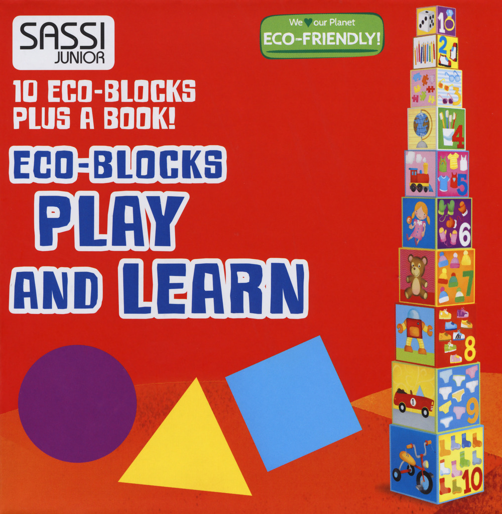 Play and learn. Numbers, shapes, colors, animals. Eco-blocks. Ediz. a colori. Con libretto