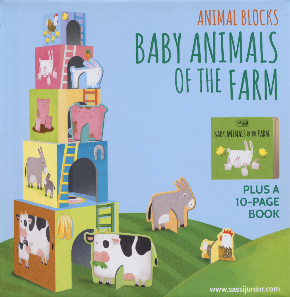 Baby animals of the farm. Animal blocks. Ediz. a colori. Con Gioco