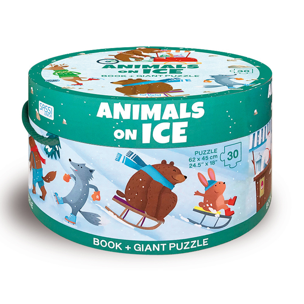 Animals on ice. Ediz. a colori. Con puzzle: puzzle