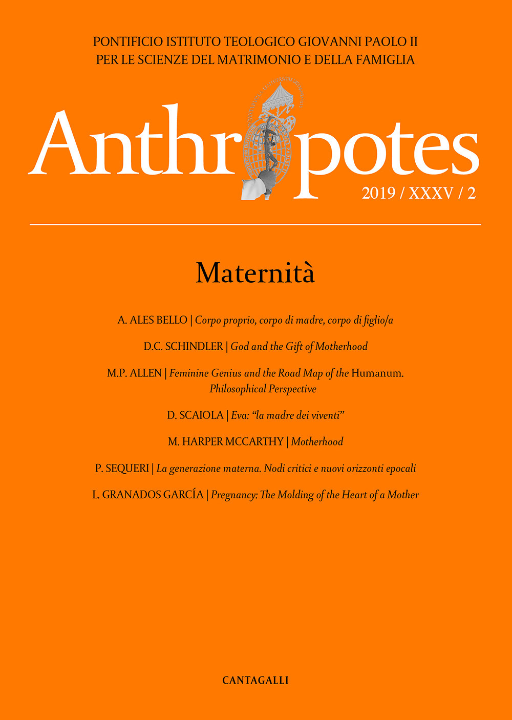 Anthropotes. Rivista di studi sulla persona e la famiglia (2019). Vol. 2: Maternità