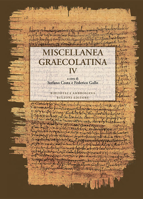 Miscellanea graecolatina. Ediz. italiana, greca e greca antica. Vol. 4