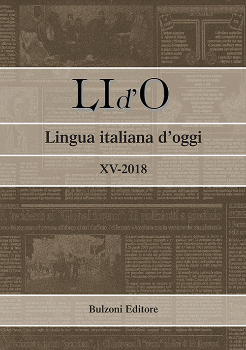 LI d'O. Lingua italiana d'oggi (2018). Vol. 15