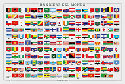 Bandiere del mondo. Geoposter