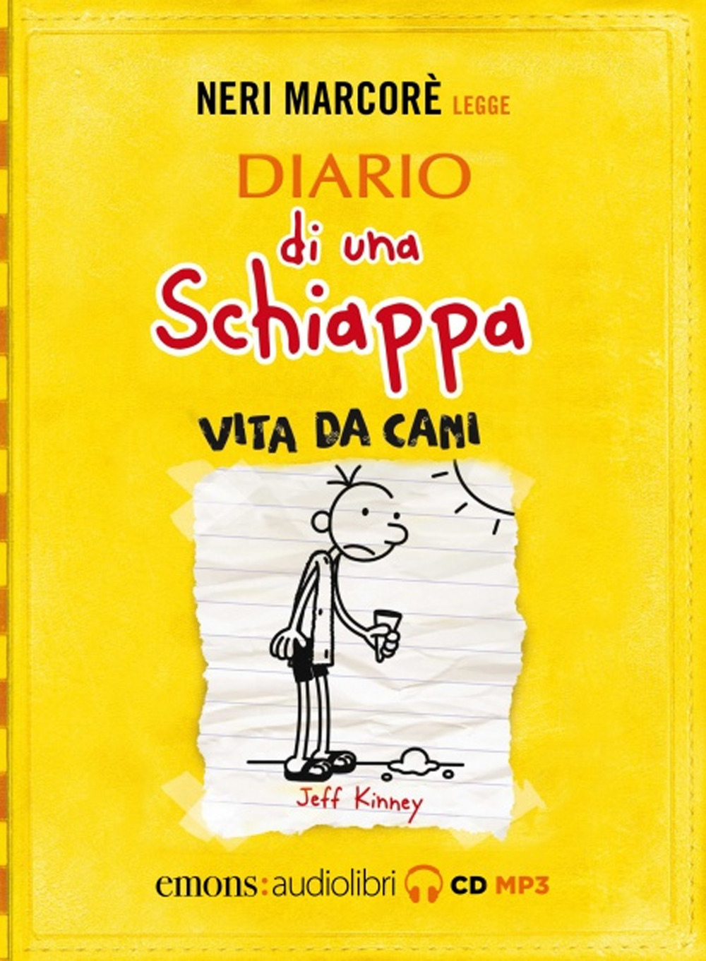 Diario di una schiappa. Vita da cani letto da Neri Marcorè. Audiolibro. CD Audio formato MP3