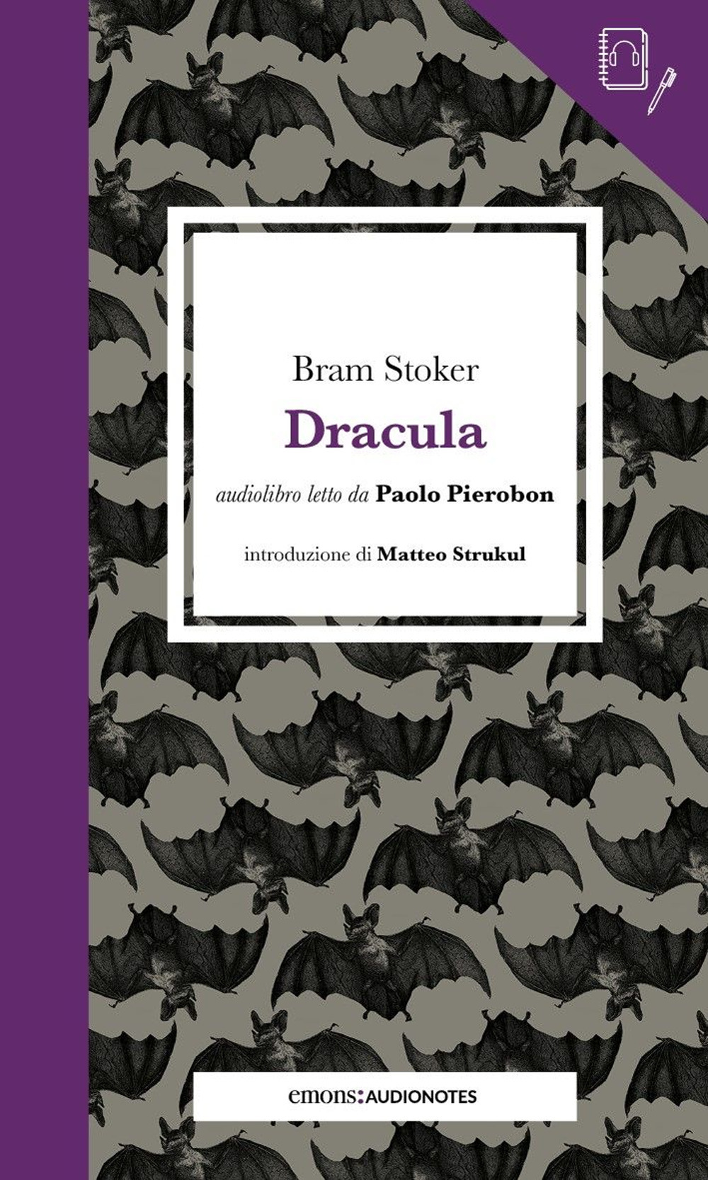 Dracula letto da Paolo Pierobon. Quaderno. Con audiolibro