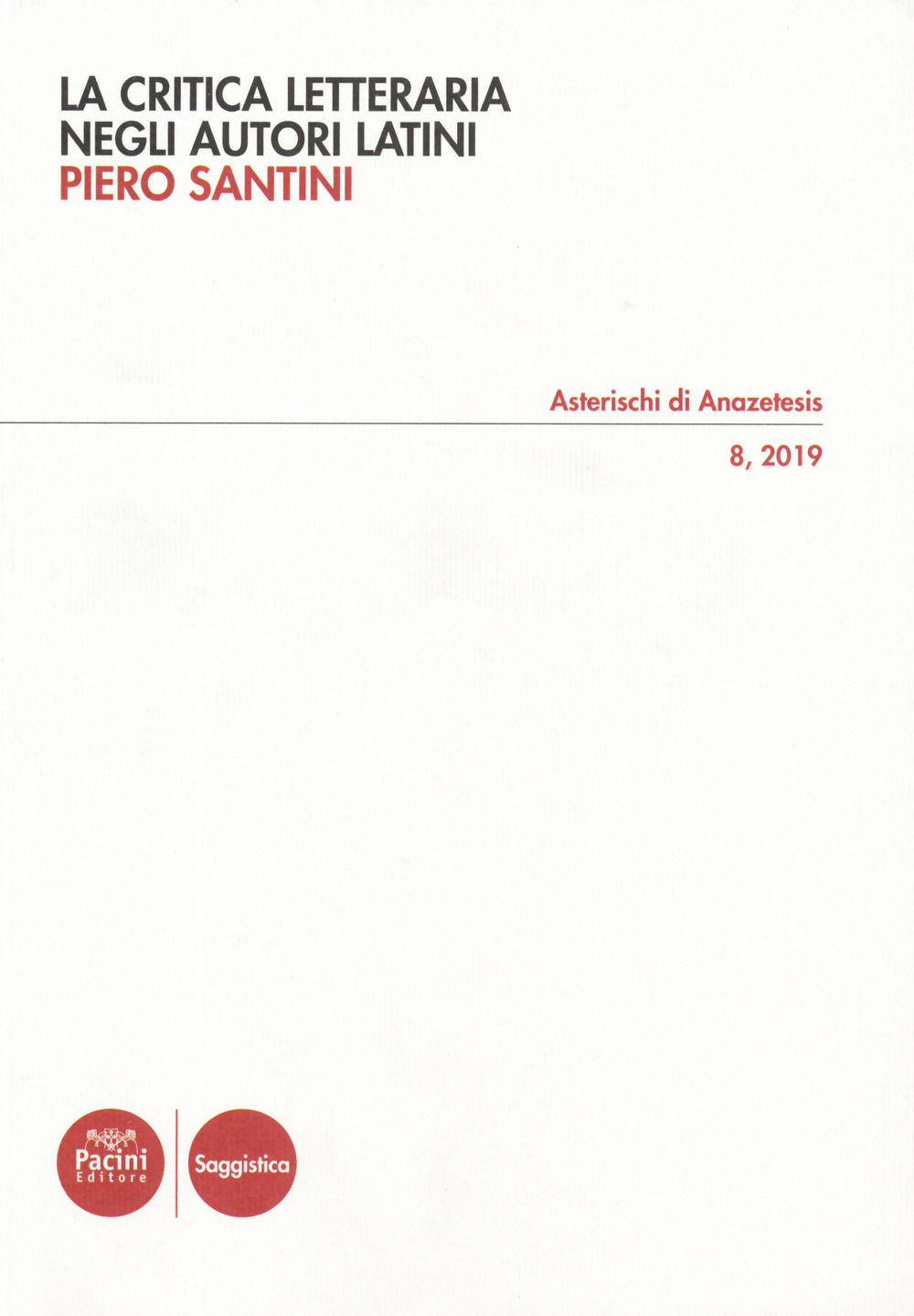 La critica letteraria negli autori latini