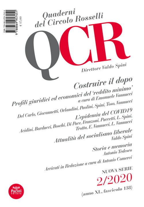 QCR. Quaderni del Circolo Fratelli Rosselli (2020). Vol. 2: Costruire il dopo