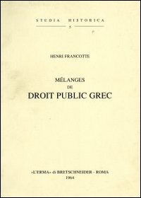 Mélanges de droit public grec (1904)